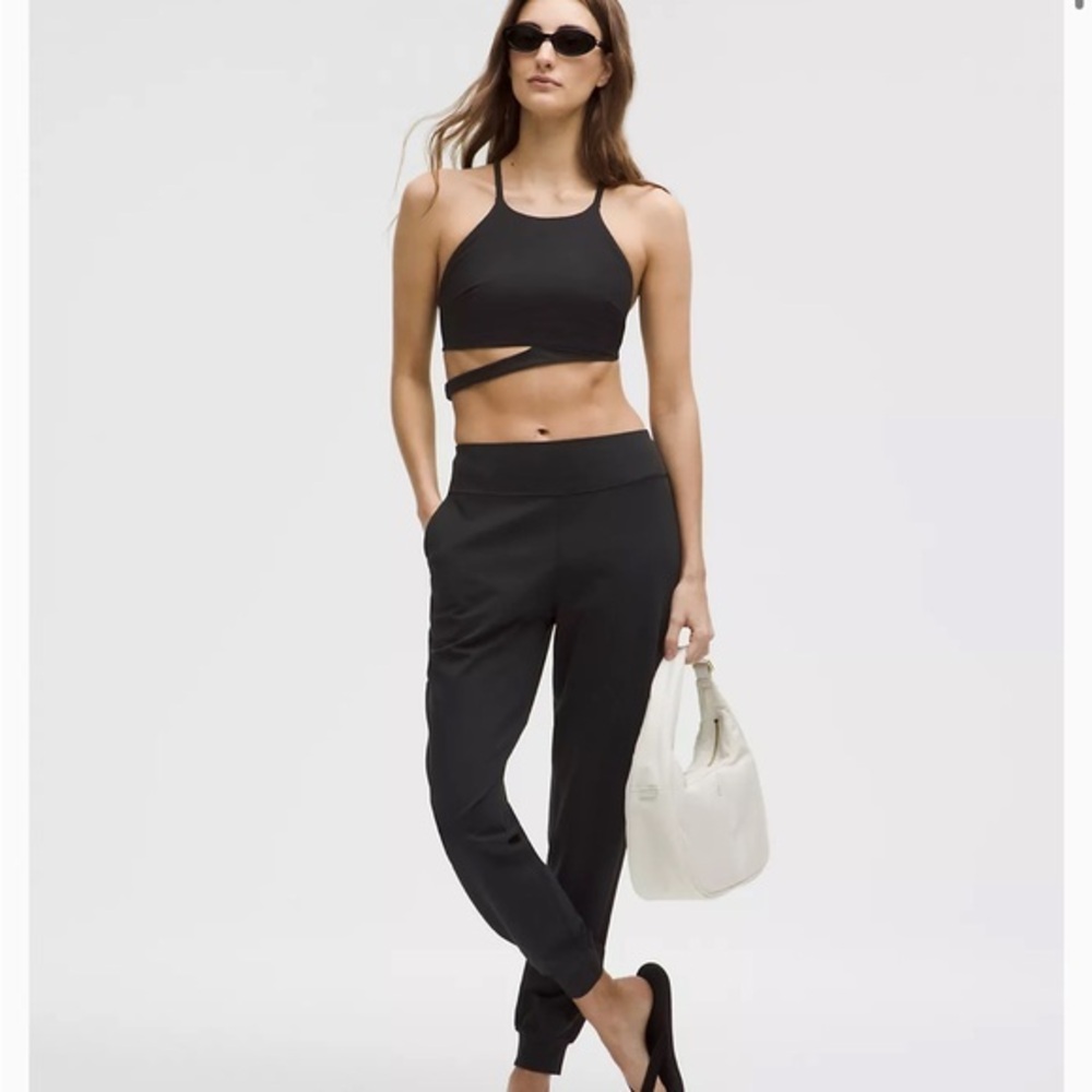 lululemon athletica Black Track Pants Sleek Performance Joggers